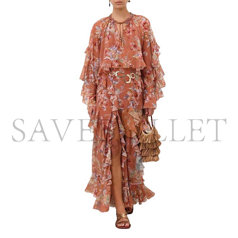 ZIMMERMANN AWAKEN RUFFLE BLOUSE 5689TRS261